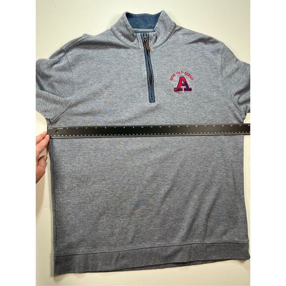 Johnnie-O Casual 1/4 Zip Avon Old Farm Embroidered Logo Meteor Blue Size Medium - Picture 7 of 7